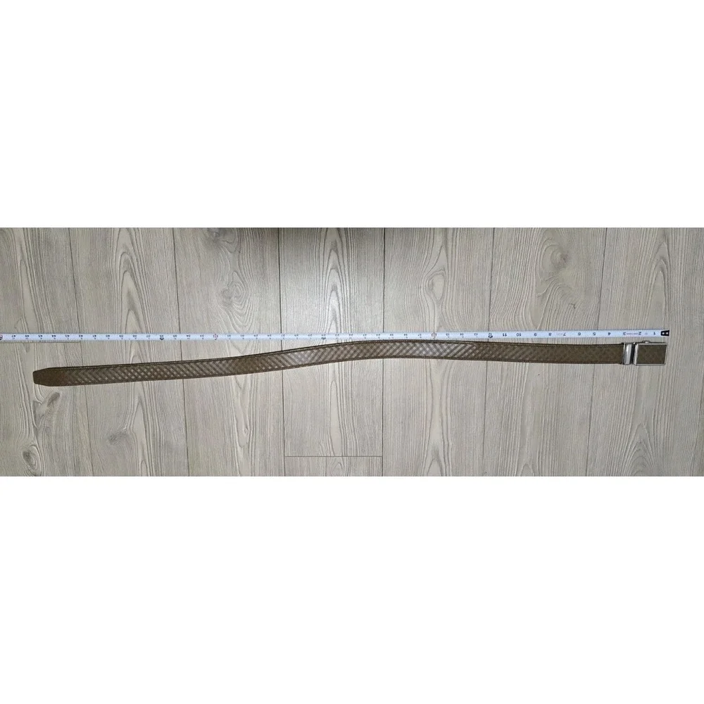 Anthoni Crown‎ Belt Germany 100cm Light Brown / Silver Geometric 35 - 38